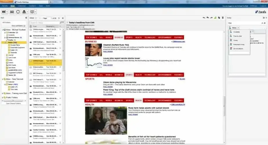Zarafa WebApp - Mailbox